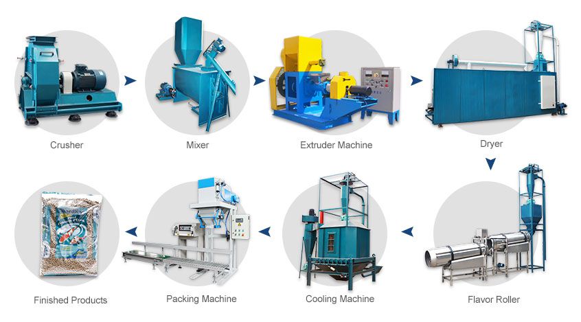 start a floating fish feed production line with limited cost