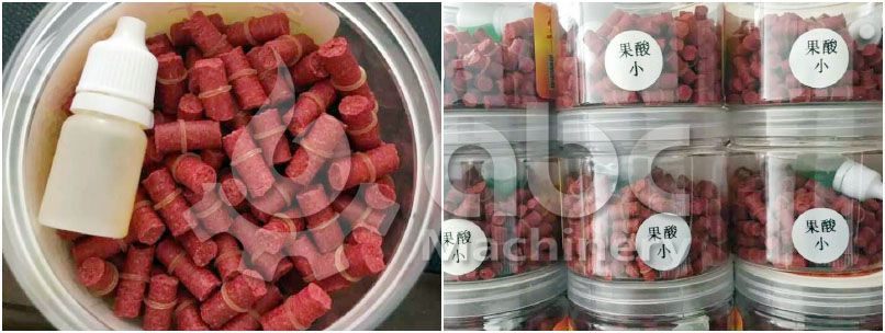 manufactured sinking aquafeed pellets