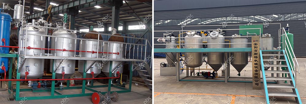 small oil refinery for making sunflower oil